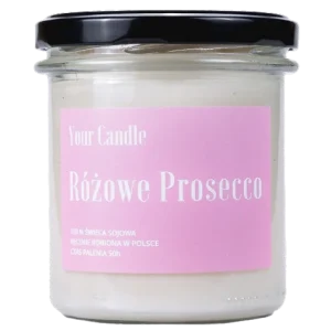 Ruusunpunainen prosecco-soijakynttilä 300 ml - VOTRE BOUGIE