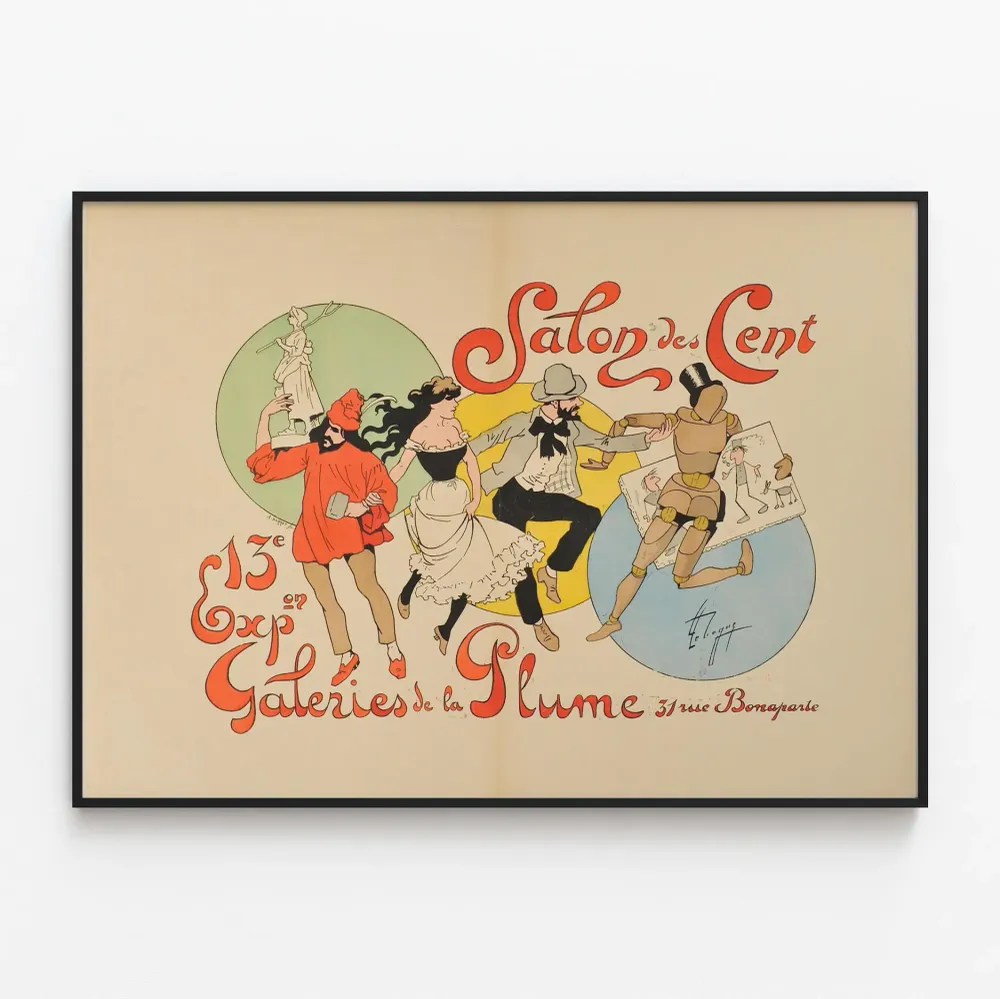 Salon des Cent - Galerijojen näyttely Juliste