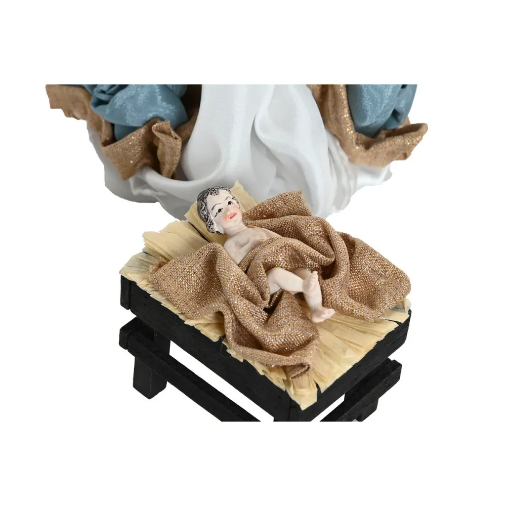 Seimikuvaelma Home ESPRIT Sininen Valkoinen 20 x 15 x 30 cm (9 Kappaletta)