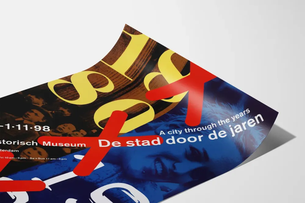 Seinäjuliste De Stad door de Jaren -näyttely Amsterdam