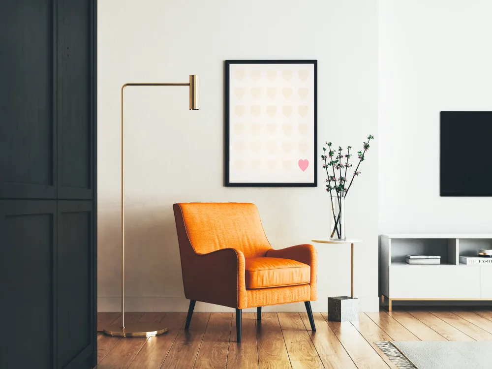 Seinäjuliste Suloiset sydämet - Minimalistinen muotoilu