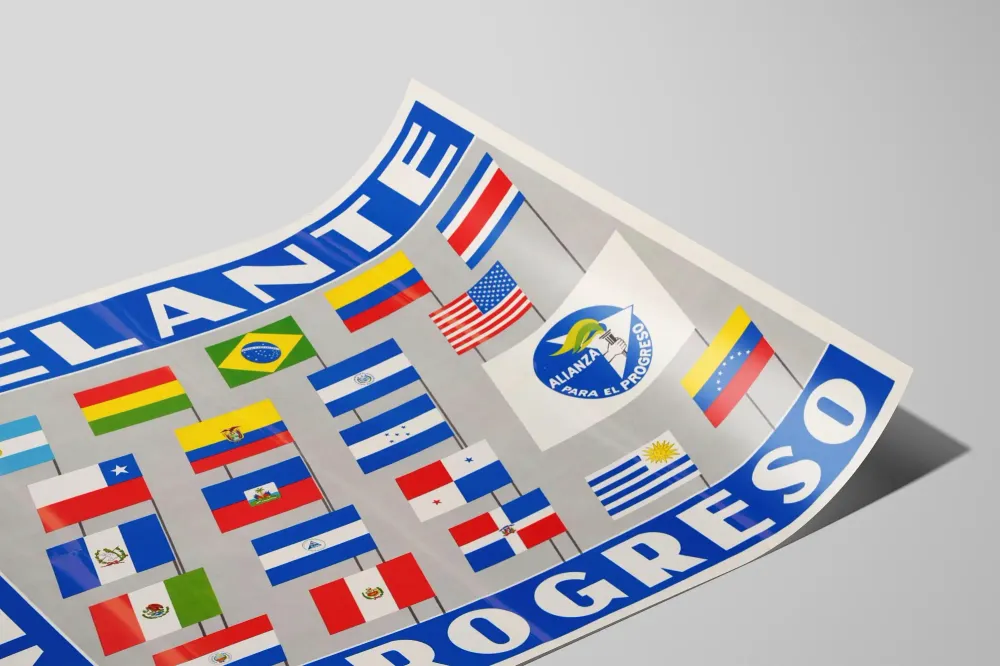 Seinäjuliste Yhdistyksen edistymiseksi ja amerikkalaisten latinalaisvaltioiden liput