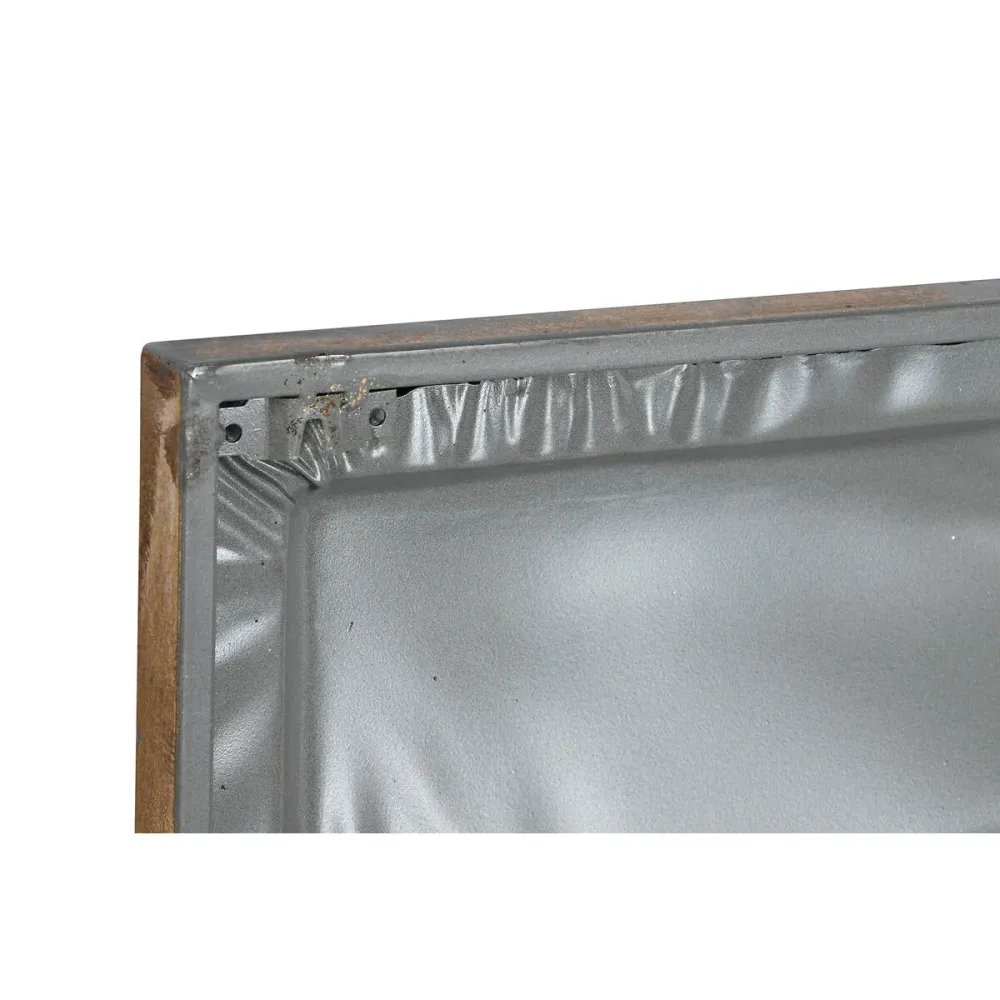 Seinäkoriste Home ESPRIT Kullattu 94,5 x 4,5 x 94,5 cm (2 osaa)