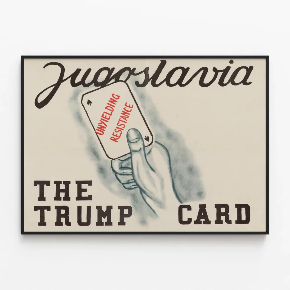 Seinäkoristejuliste Trump Card Jugoslavia