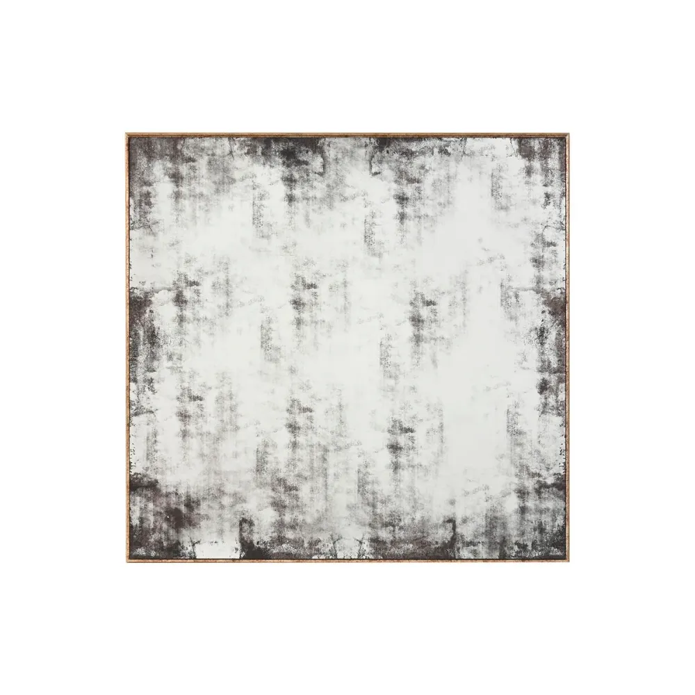 Seinäpeili Home ESPRIT Musta Kullattu Vintage 80 x 4 x 80 cm