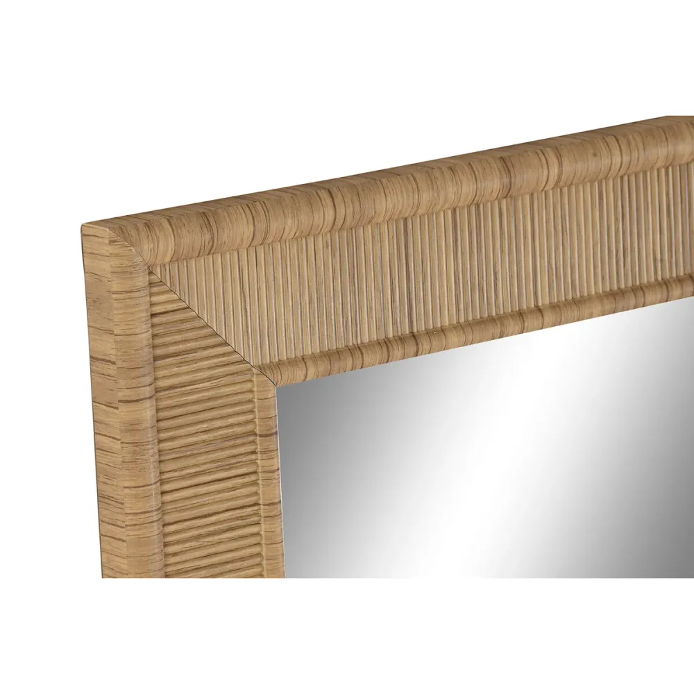 Seinäpeili Home ESPRIT Ruskea Luonnollinen Scandi 74 X 2 X 194 cm (2 osaa)