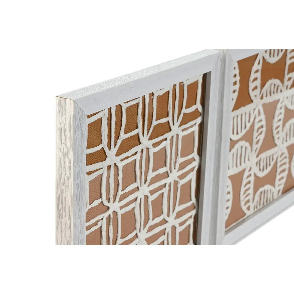 Set 4 pictures Home ESPRIT Paperi Kristalli 22 x 2 x 22 cm