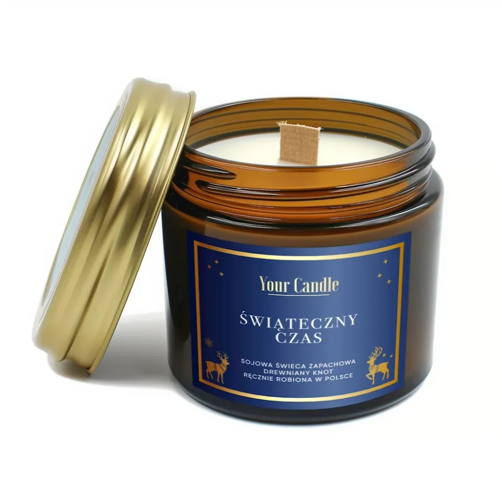 SILKKIKYNTTILÄ PUINELLA 120 ml - SINUN KYNTTILÄSI (KAUDEN TUOTE)