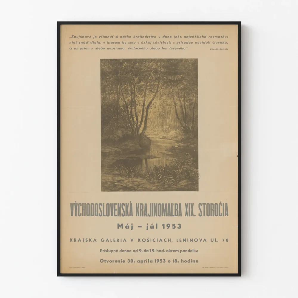 Sisustustuloste Maisemakuva ja Slovakia 1800-luku