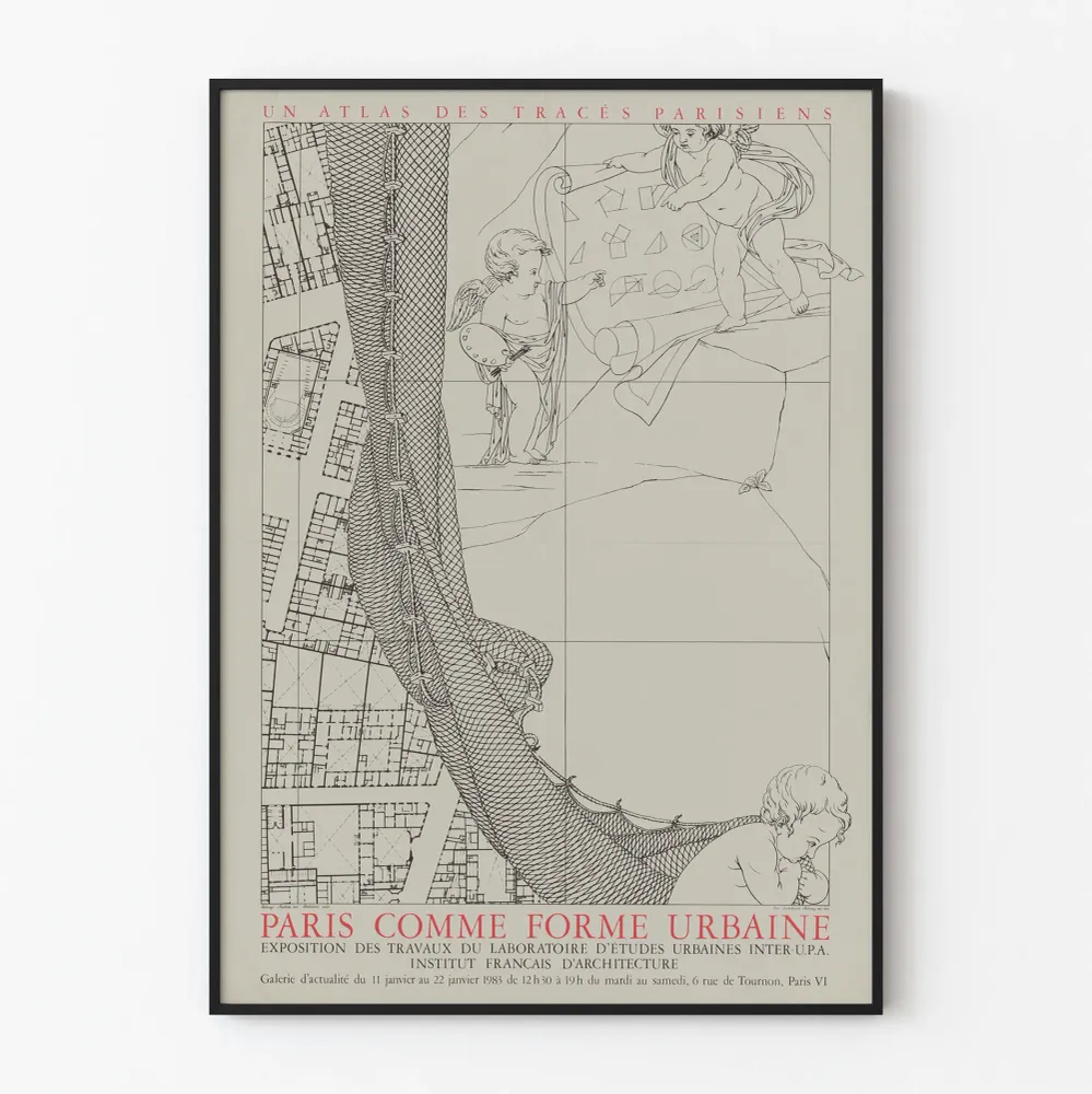 Sisustustuloste Pariisin kaupunkikuvio - Pariisin reittikartta-Atlas