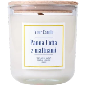 Soijavahakynttilä panna cotta vadelmilla 210 ml - VOTRE BOUGIE
