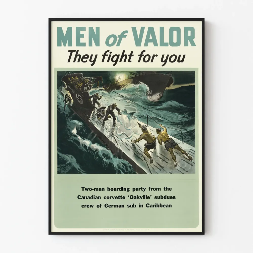 Sotajuliste 'Men Valor' - Sissartuminen saksalaiselle sukellusveneelle