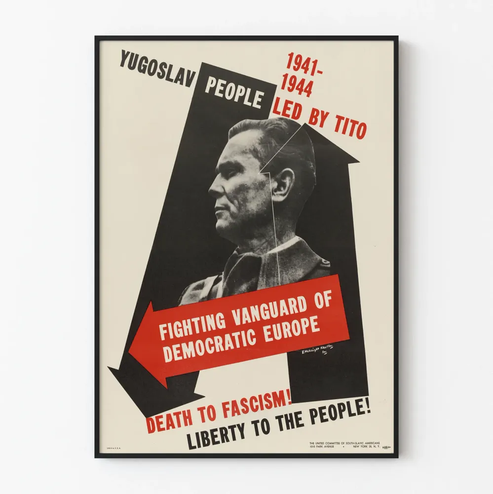 Sotilaspäiväjuliste Tito - antifasistinen taistelu 1941–1944