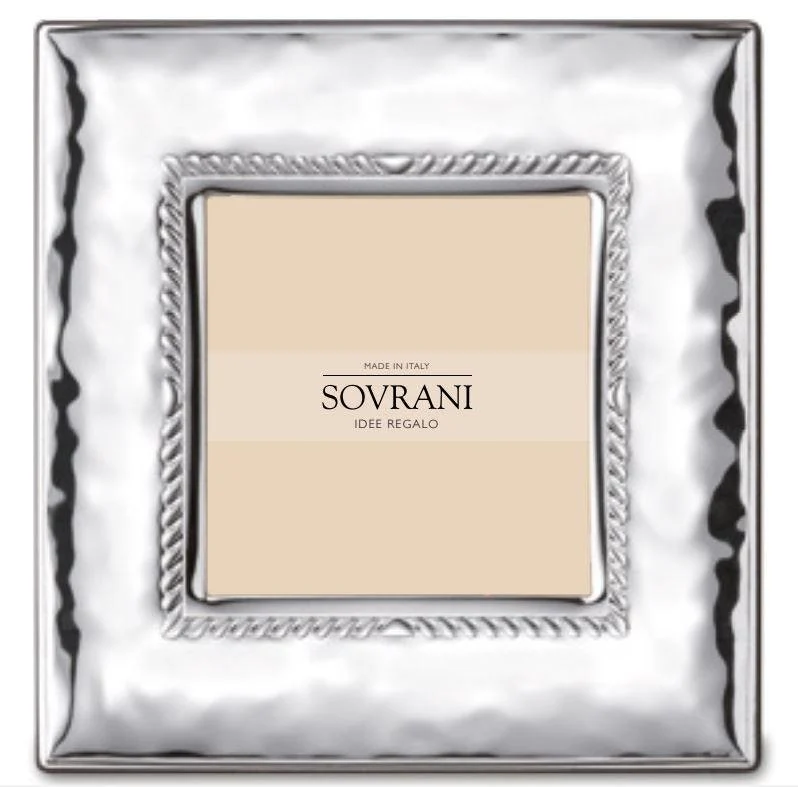 Sovereigns square valokuvakehys valokuva 18x18cm bilaminaatti hopea w397