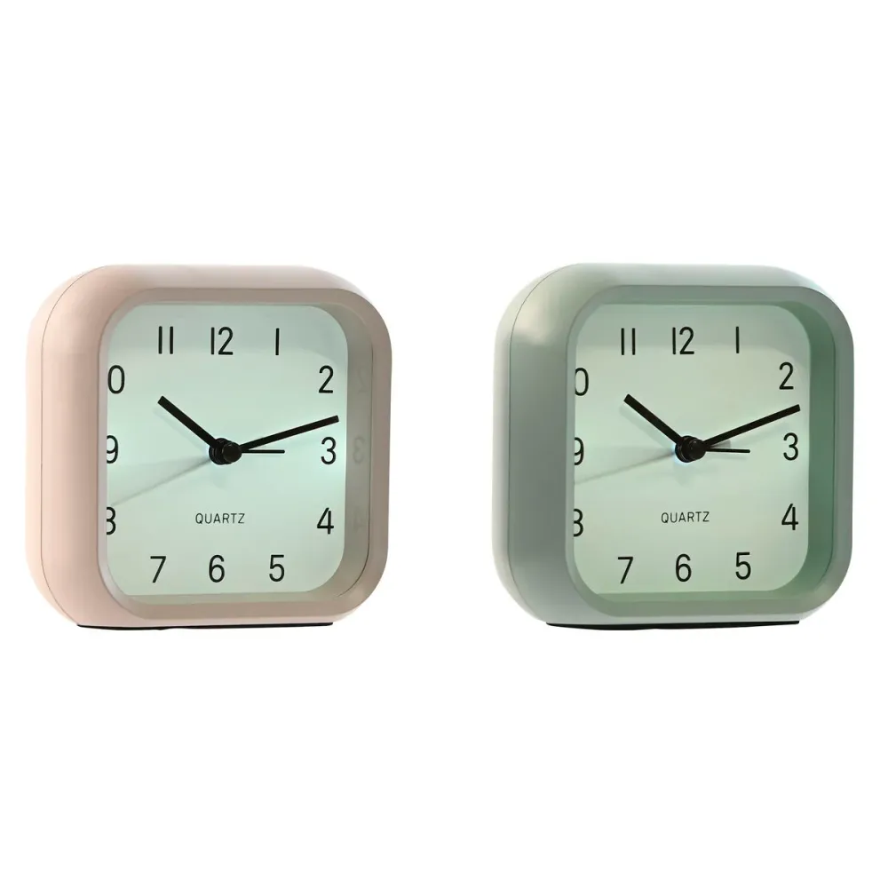 Stalinis laikrodis Home ESPRIT Pinkki Mintunvihreä (2 osaa)
