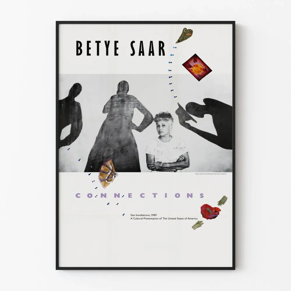 Taiteellinen juliste Betye Saar Connections 1989