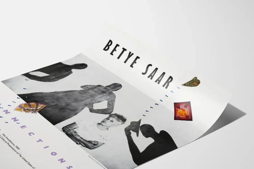 Taiteellinen juliste Betye Saar Connections 1989