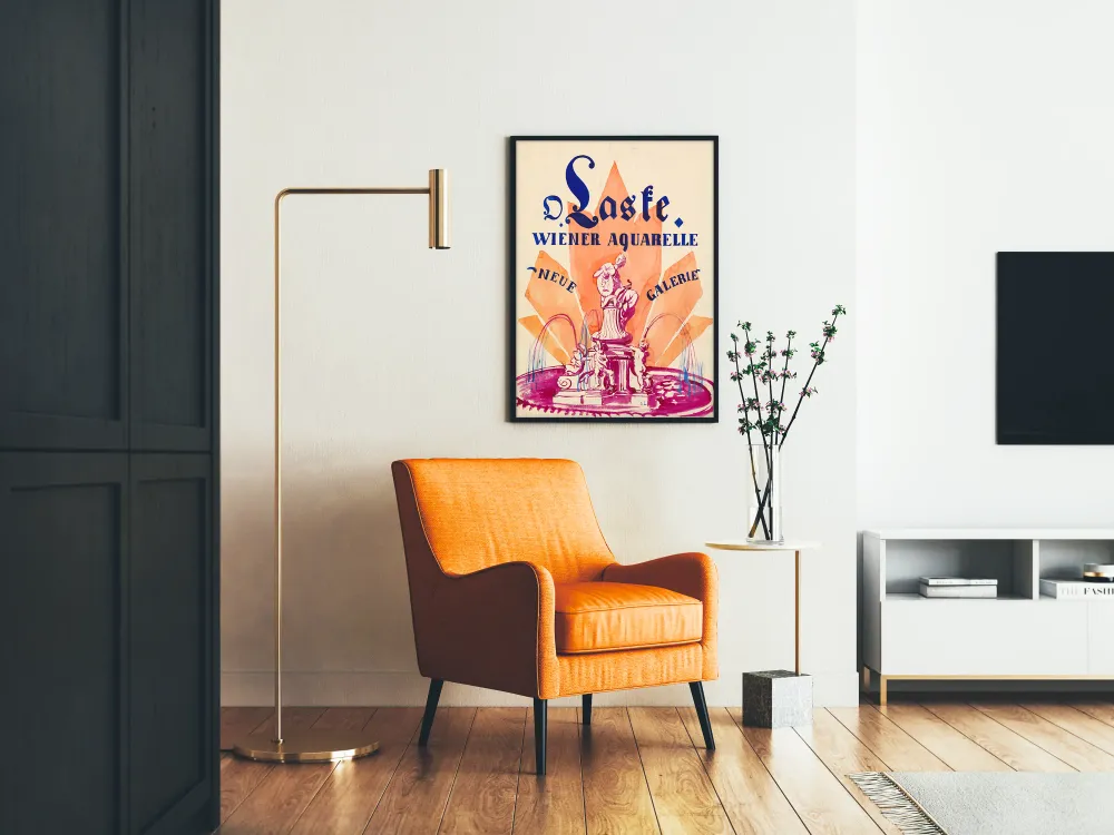 Taiteellinen juliste Oskar Laske - Wiener Aquarelle ja Neue Galerie