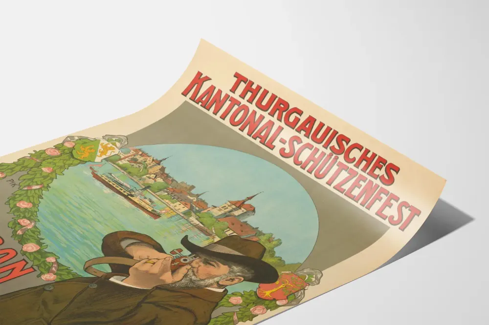 Tapahtumajuliste Thurgauin kantonilaiset ampumajuhlat Arbonissa 1906