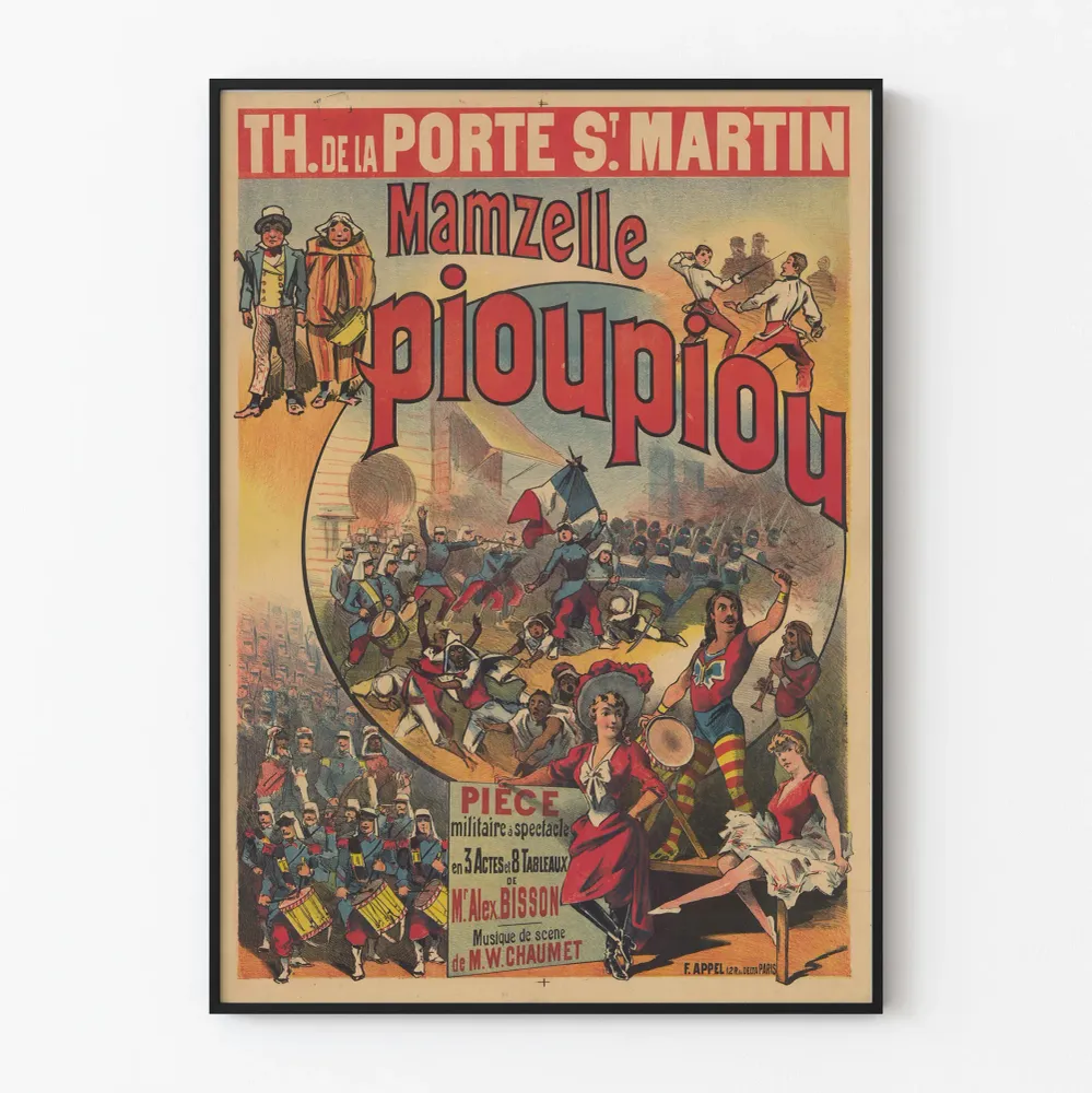 Teatteri Mamzelle Pioupiou Juliste Porte St Martin