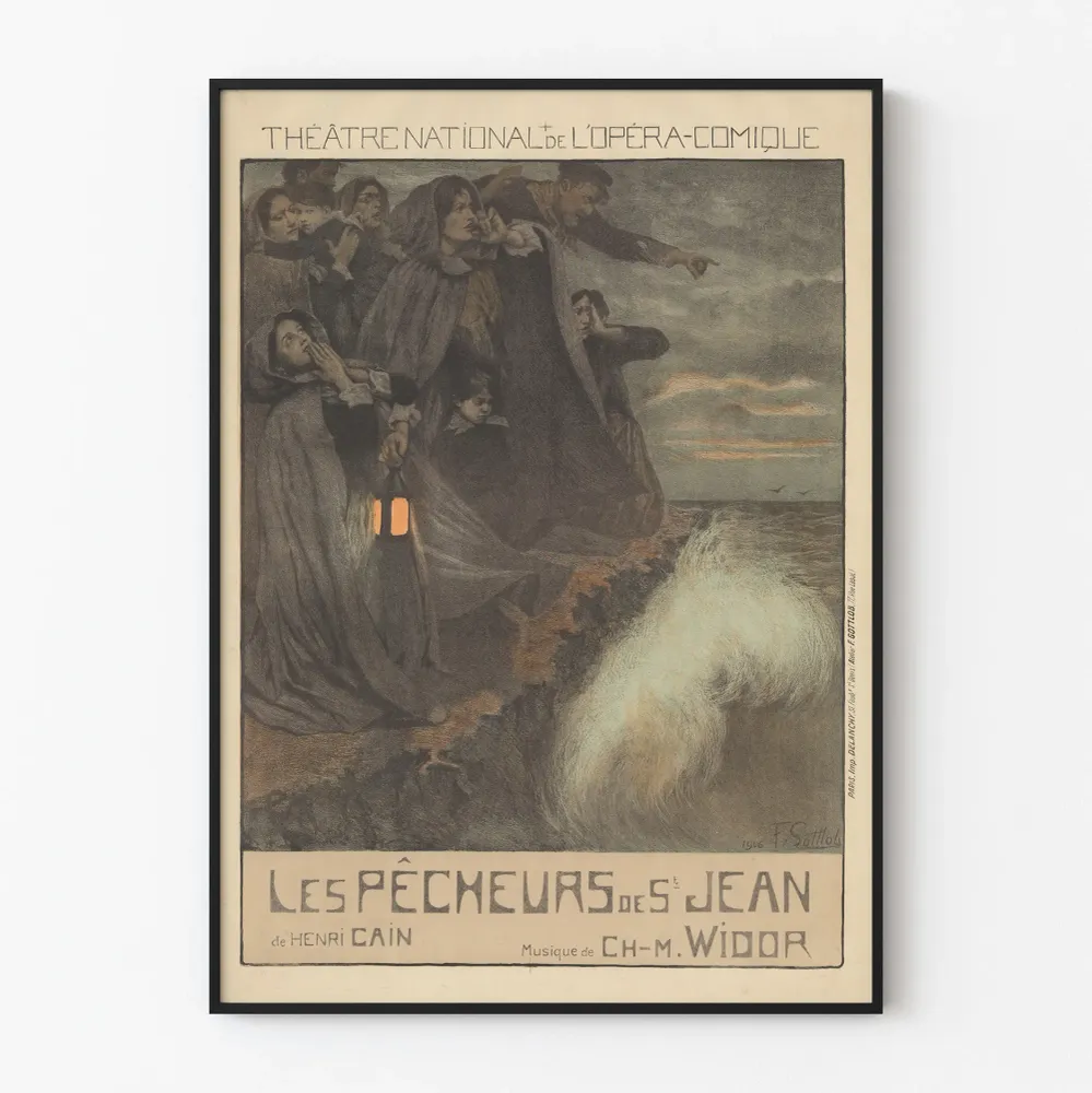 Teatteri National de l'Opéra-Comique Juliste Les Pêcheurs de Saint-Jean