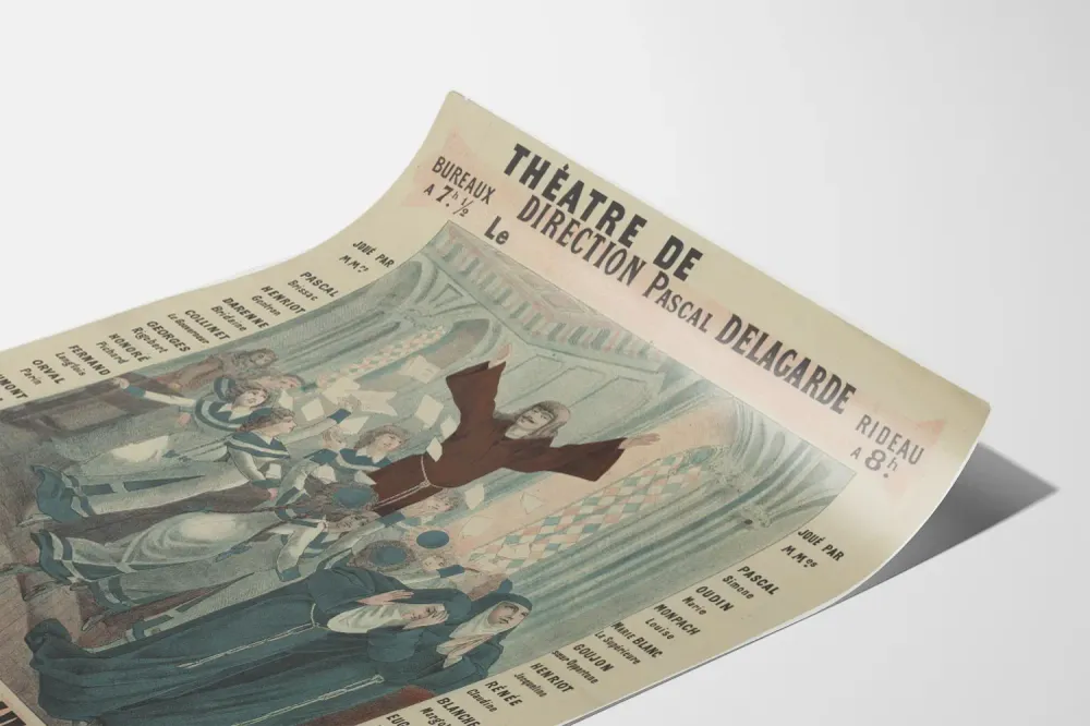 Teatterijuliste Les Mousquetaires au Couvent de Pascal Delagarde