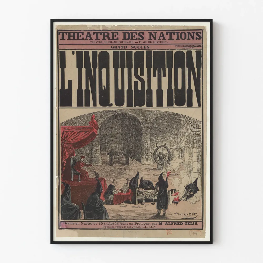 Teatterijuliste Ristiinnaulitsemisen teatteri - Kansainvälinen teatteri Châteletin aukiolla