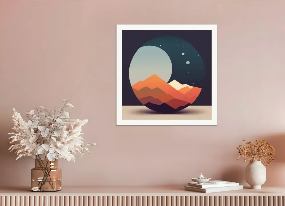 Abstrakti minimalistinen taide, Astronomia, Aika - Juliste The Object