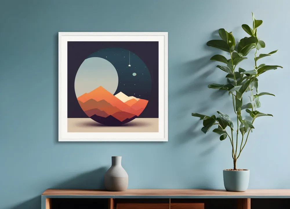 Abstrakti minimalistinen taide, Astronomia, Aika - Juliste The Object