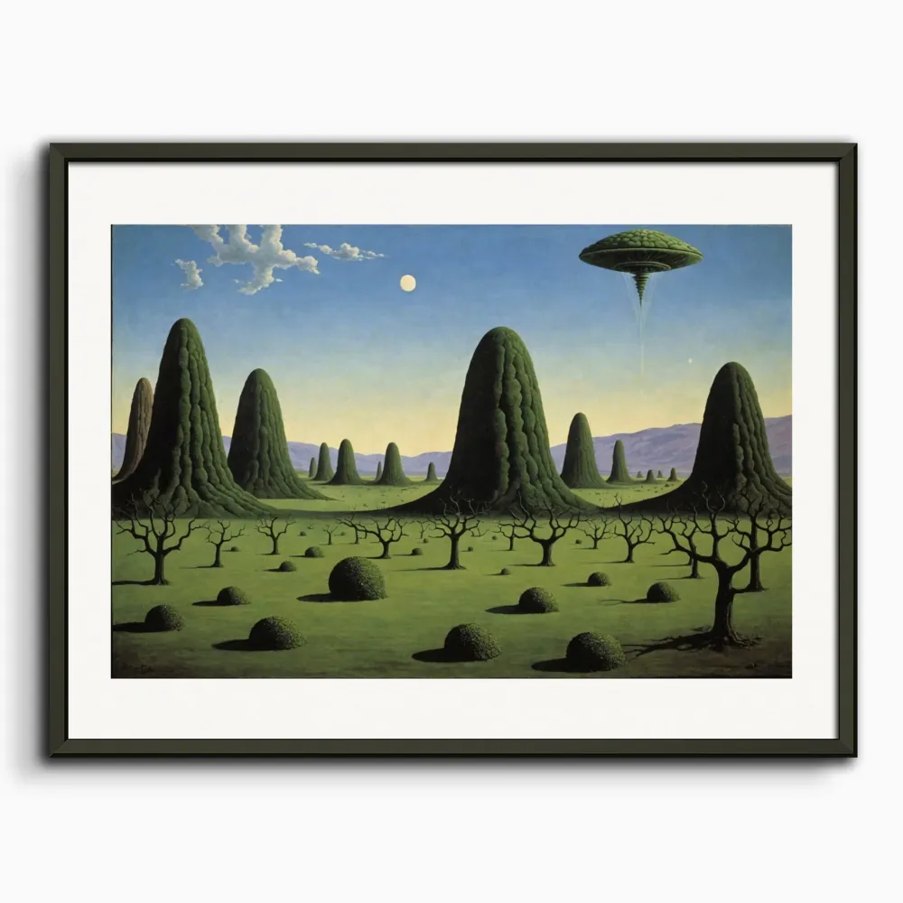Belgialainen surrealismi, eksoplaneettamaisema - Juliste The Object