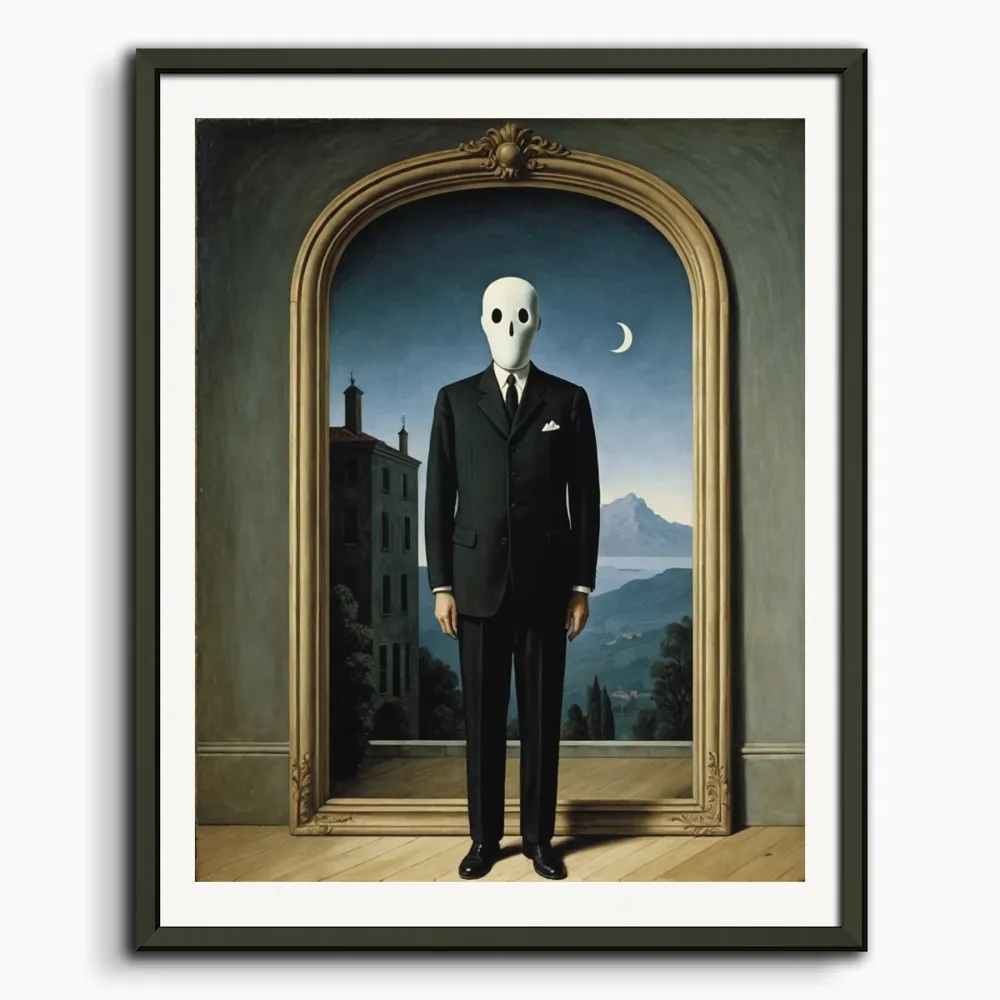Belgialainen surrealismi, haamun naamio - Juliste The Object