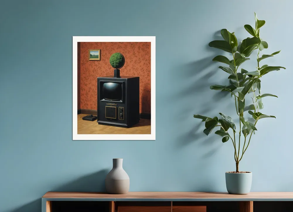 Belgialainen surrealismi, Videopelikonsoli ja kasviglobus - Juliste The Object