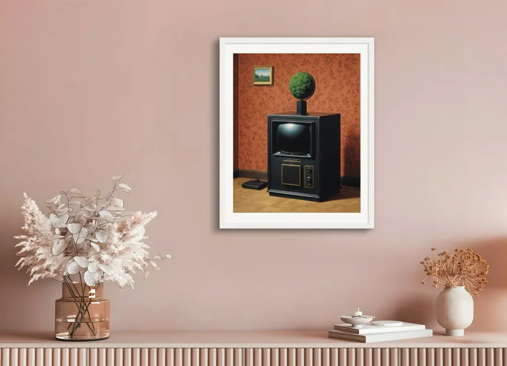Belgialainen surrealismi, Videopelikonsoli ja kasviglobus - Juliste The Object