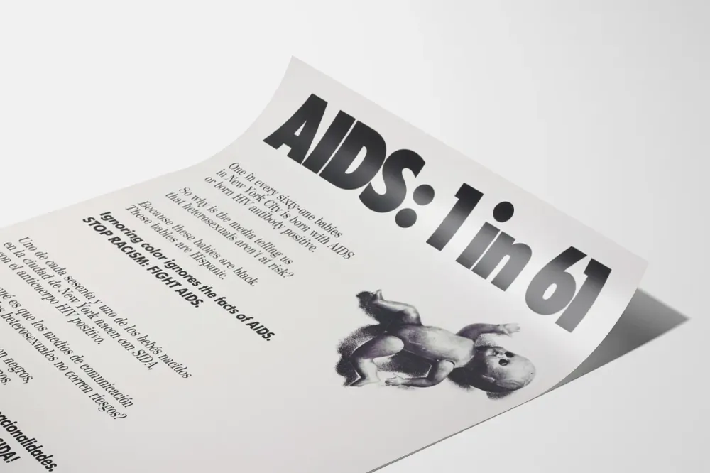 Tietoisuusjuliste HIV:stä - 1 vauva 61:stä New Yorkissa on HIV-positiivinen