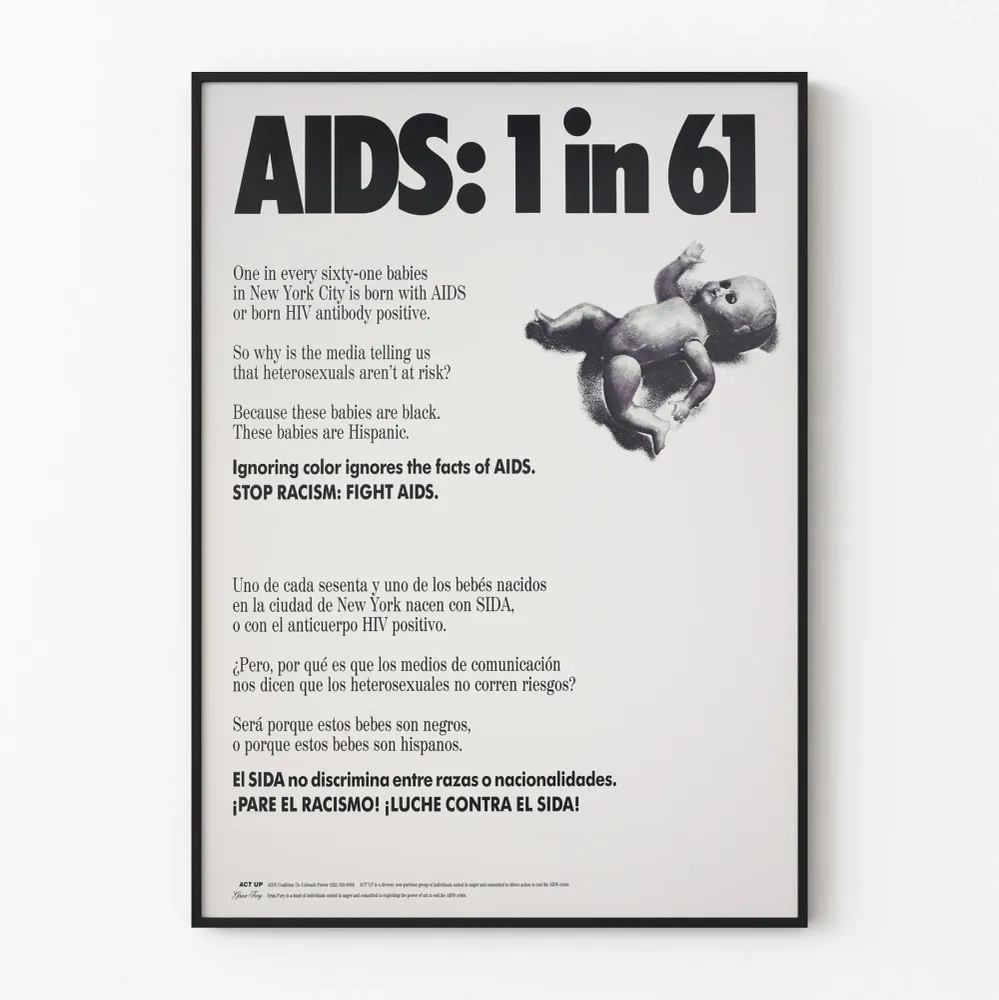 Tietoisuusjuliste HIV:stä - 1 vauva 61:stä New Yorkissa on HIV-positiivinen