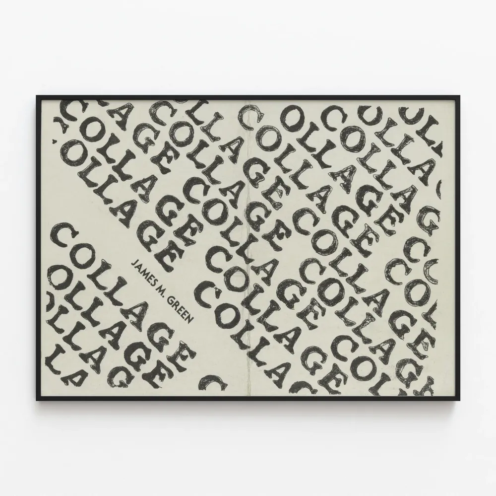 Typografinen kollaasijuliste James M. Greenilta