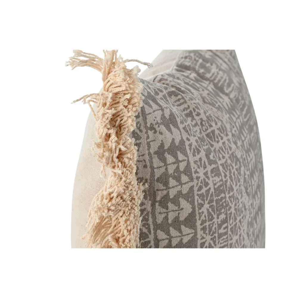 Tyyny Home ESPRIT Harmaa Luonnollinen Boho 45 x 8 x 45 cm