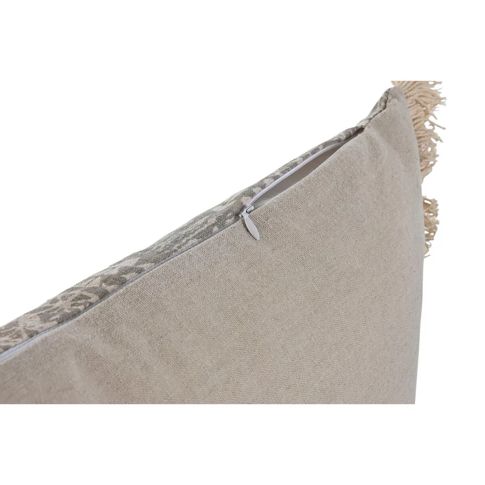 Tyyny Home ESPRIT Harmaa Luonnollinen Boho 45 x 8 x 45 cm