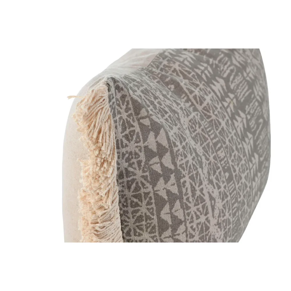 Tyyny Home ESPRIT Harmaa Luonnollinen Boho 50 x 8 x 30 cm