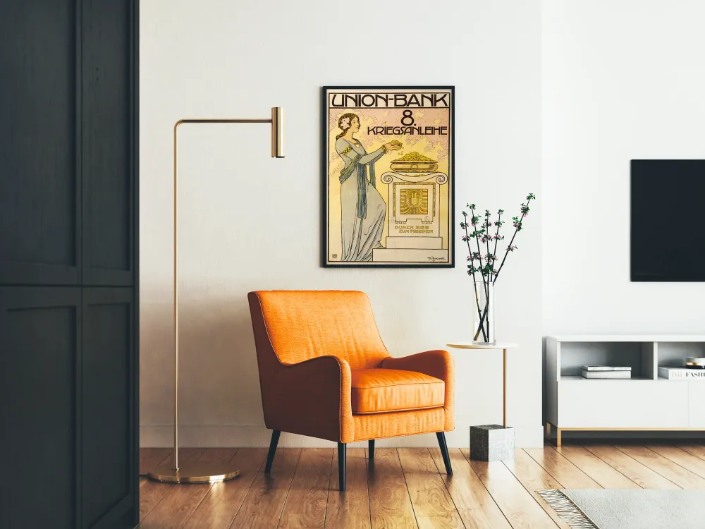 Union Bankin 8. sotavelkalehti - vintage-seinäkoriste