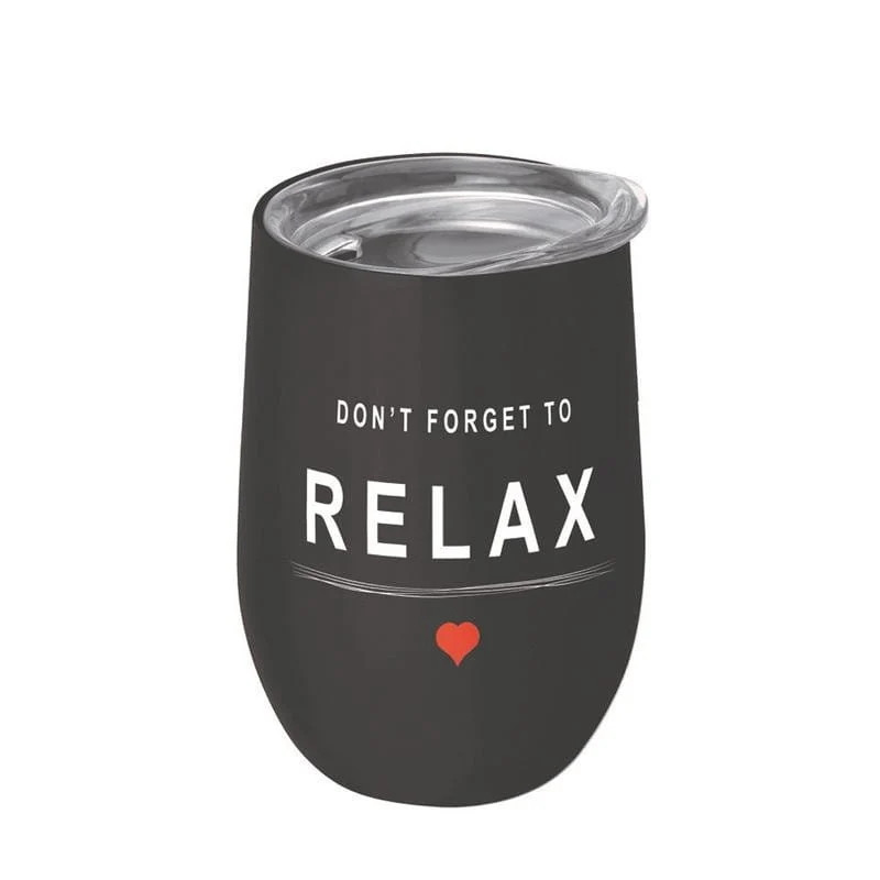Älä unohda rentoutua ruostumattomasta teräksestä tehty muki 420 ml - CHIC - MIC