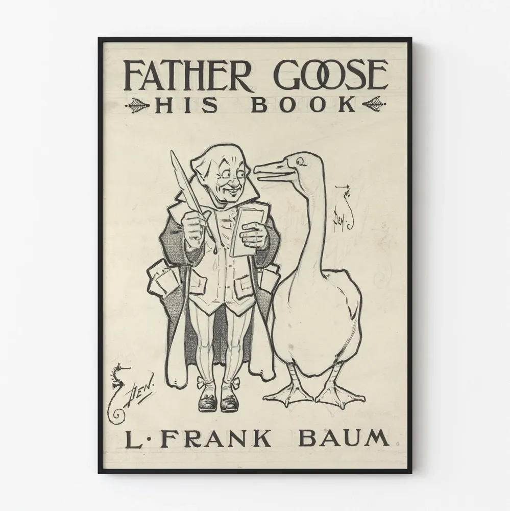 Vanha juliste Father Goose, L. Frank Baum