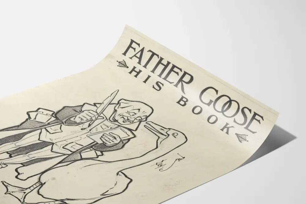 Vanha juliste Father Goose, L. Frank Baum