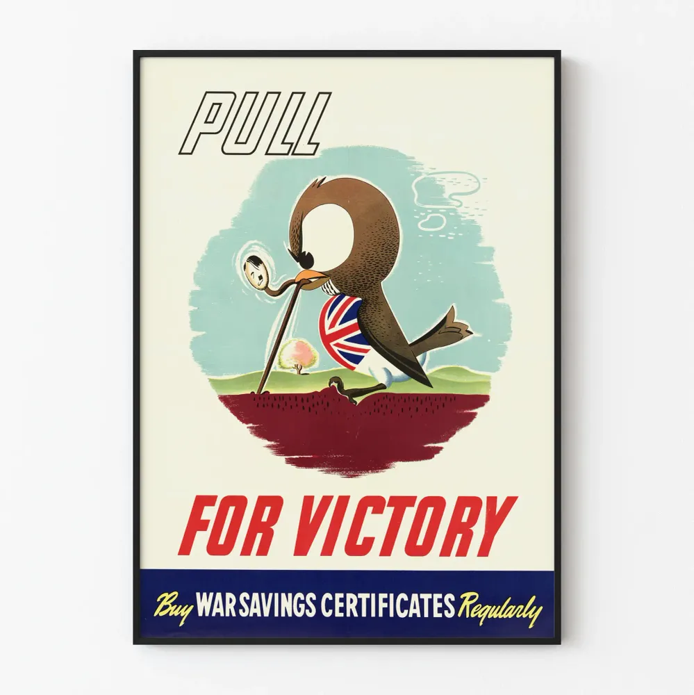Vanhakantinen Pull Victory - Brittiläinen propagandajuliste