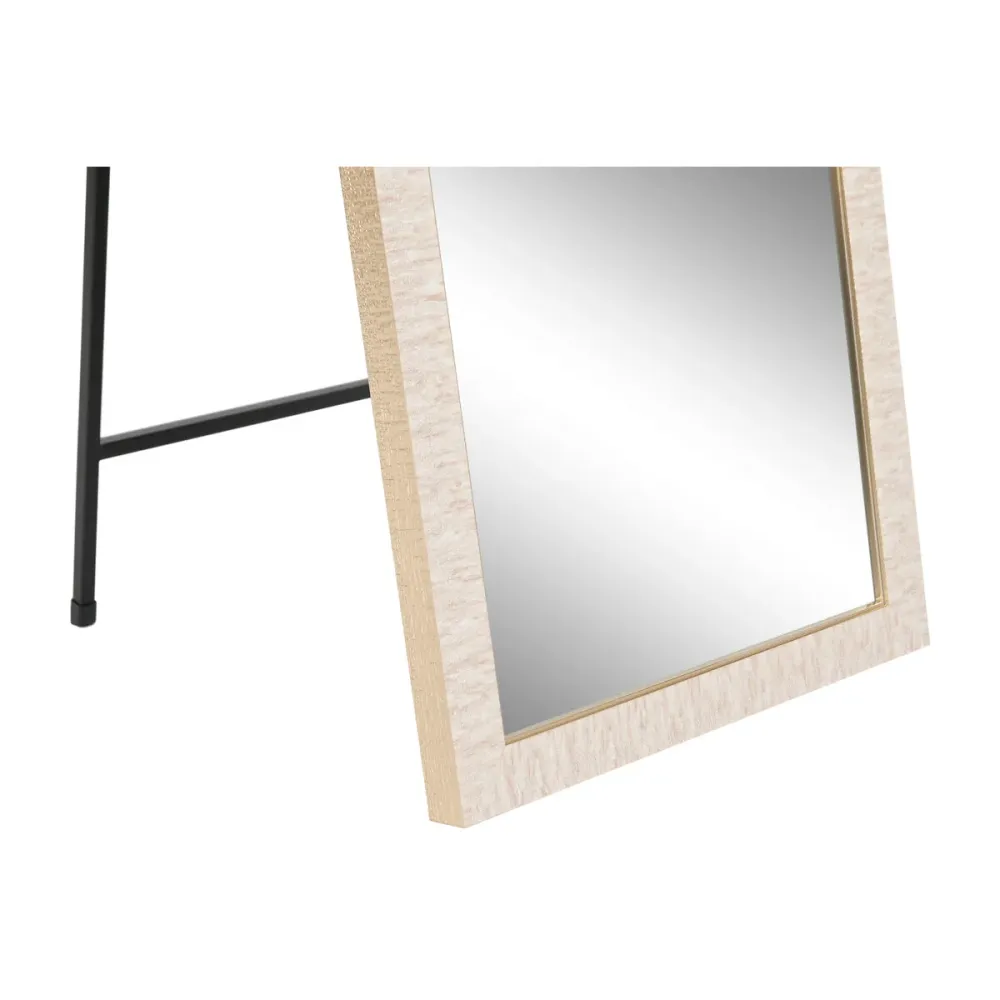 Vapaasti seisova peili Home ESPRIT Valkoinen Ruskea Beige Harmaa Kristalli polystyreeni 35,5 x 40 x 156 cm (4 osaa)