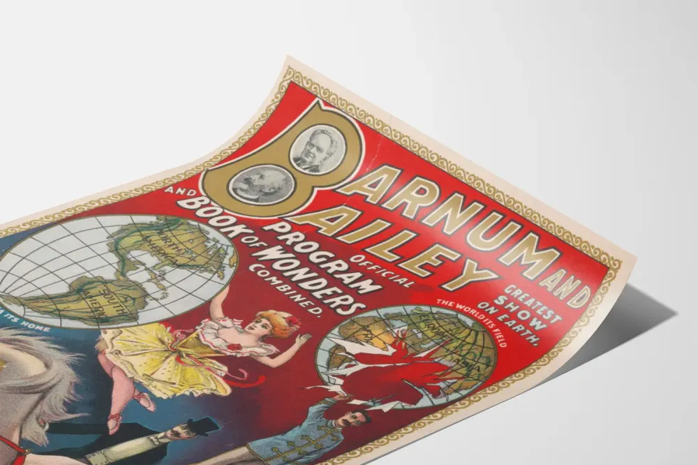 Vintage Barnum and Bailey - Virallinen ohjelma ja Ihmeiden kirja