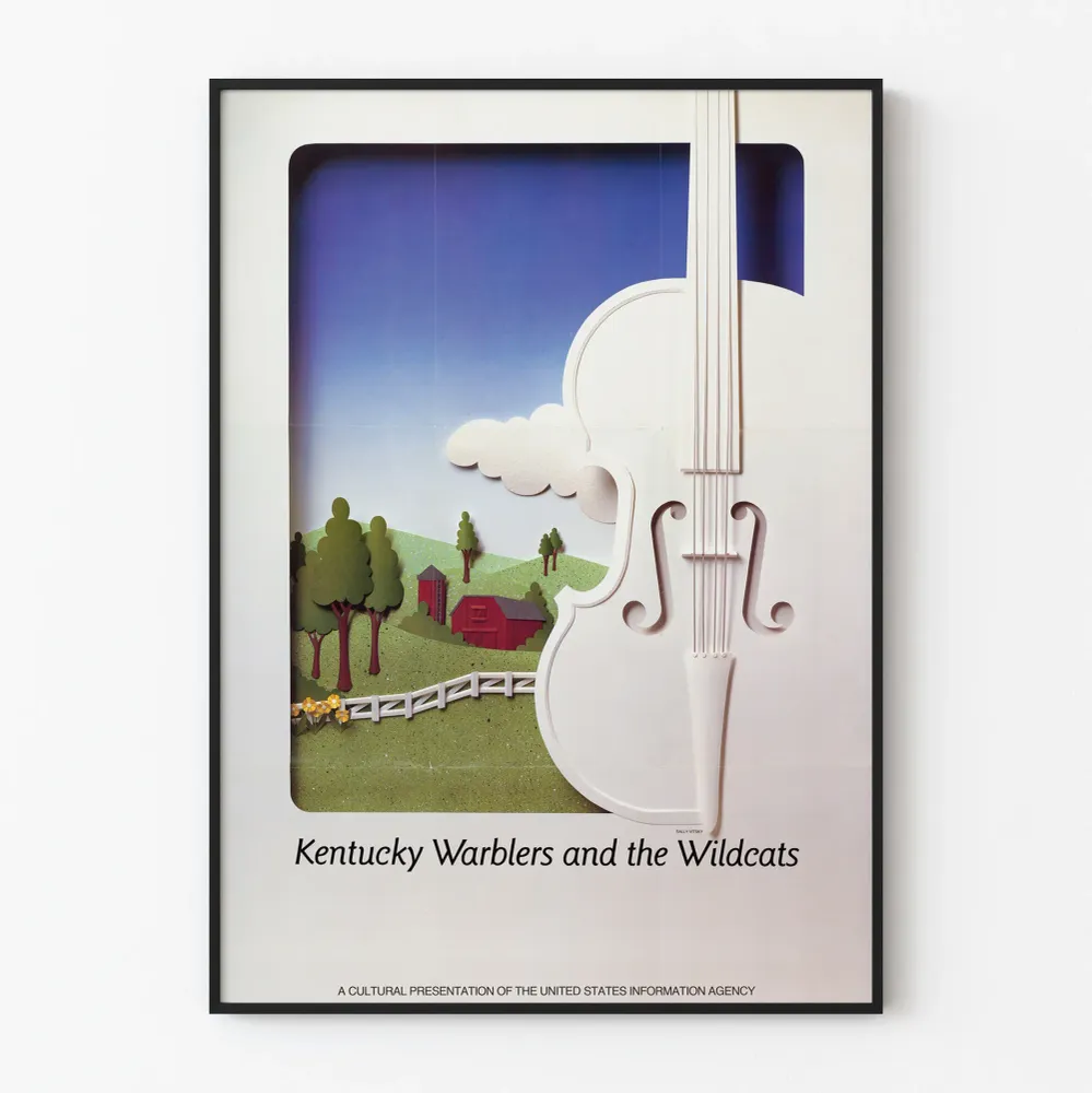 Vintage Kentucky Warblers ja Wildcats - Seinämätäyte Musiikkikoriste