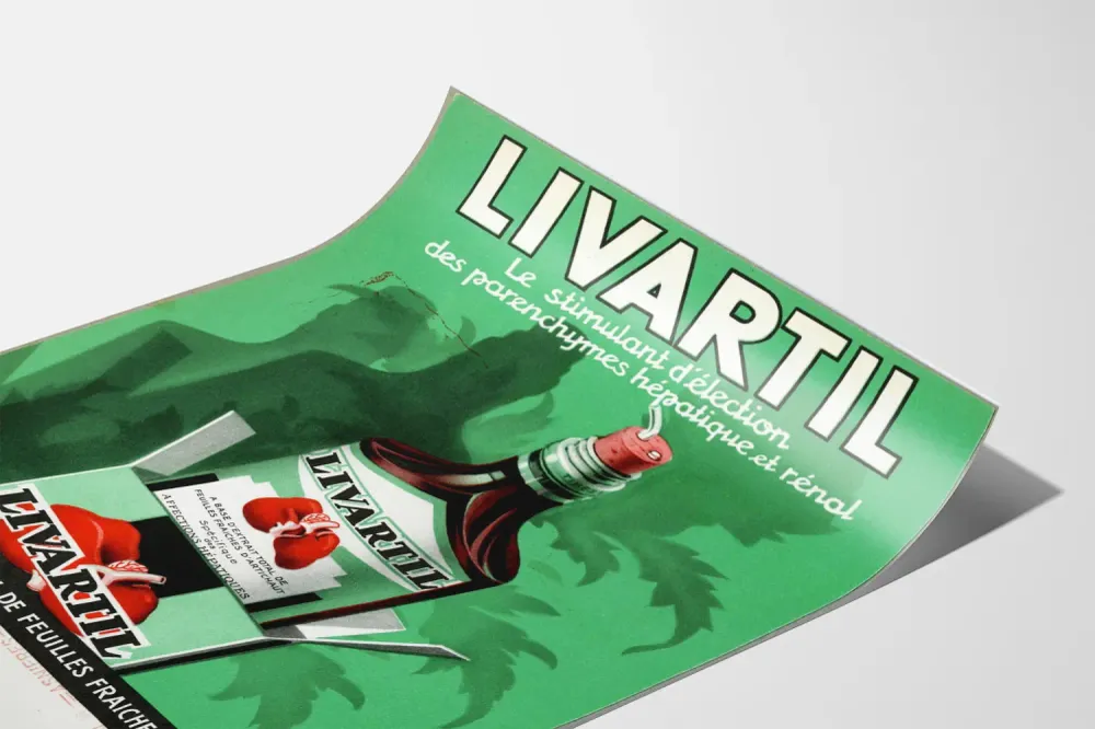 Vintage Livartil - Retro terveysseinäkollaite
