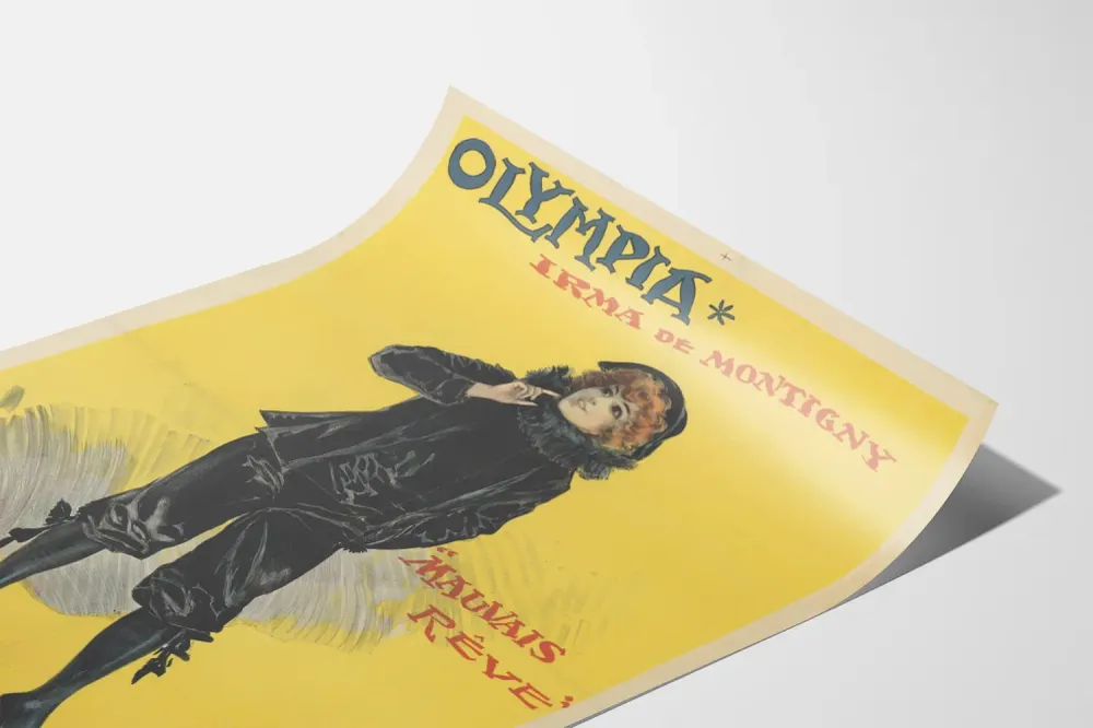 Vintage Olympia Irma de Montigny Huono Uni Pantomimi