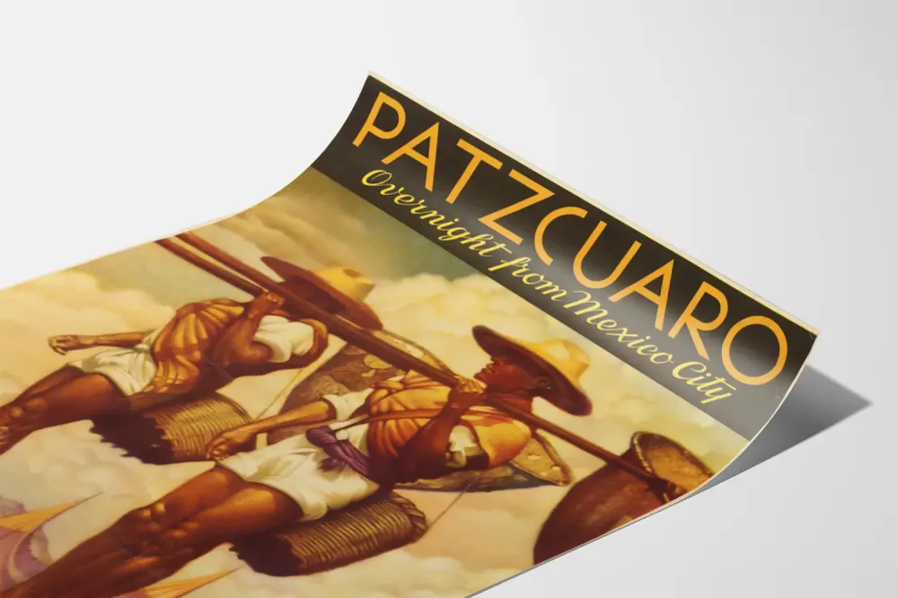 Vintage Patzcuaro - Yön matka Mexico Citystä Poster